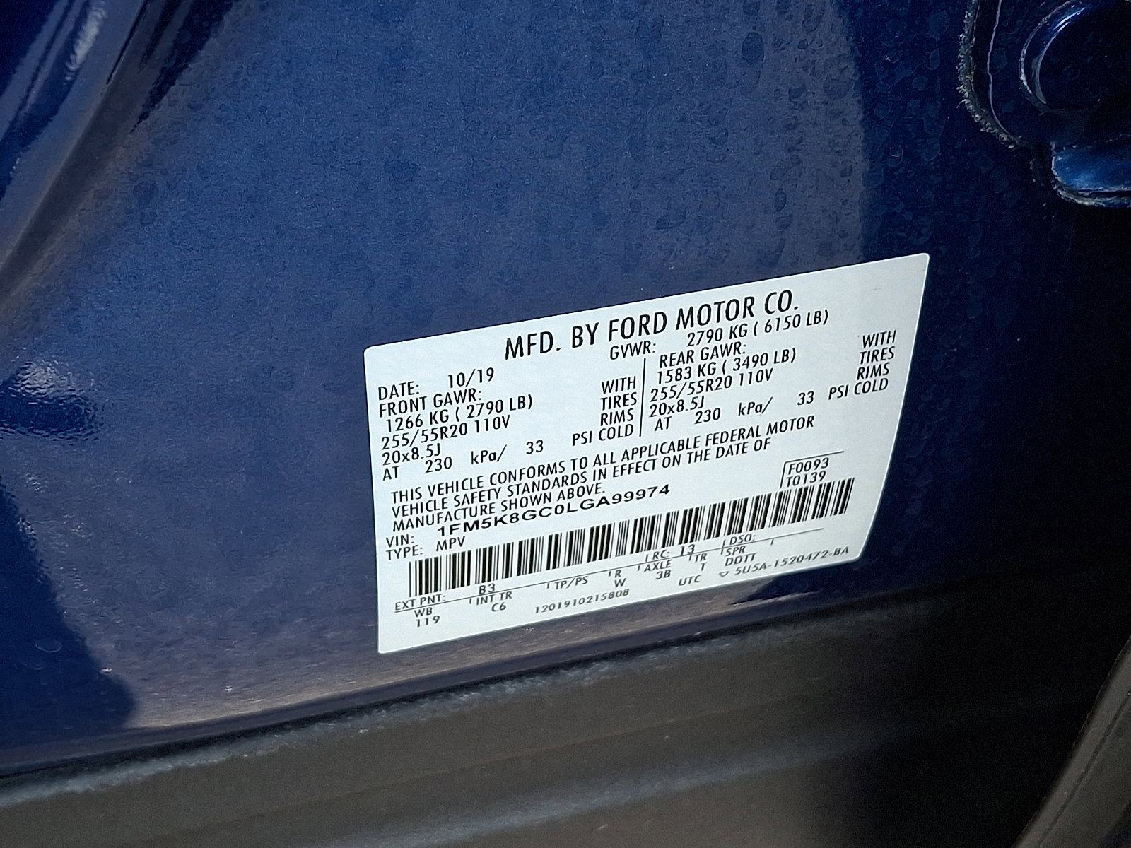 Certified 2020 Ford Explorer ST AWD/4WD image 30