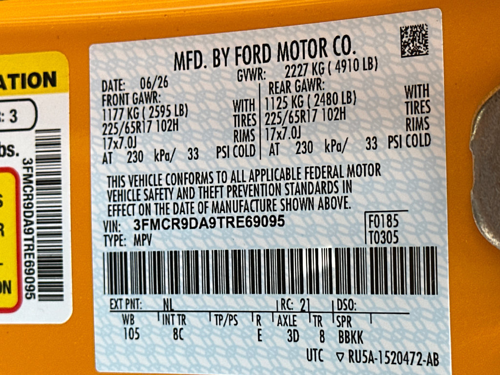 Certified 2026 Ford Bronco Sport Badlands AWD/4WD image 32
