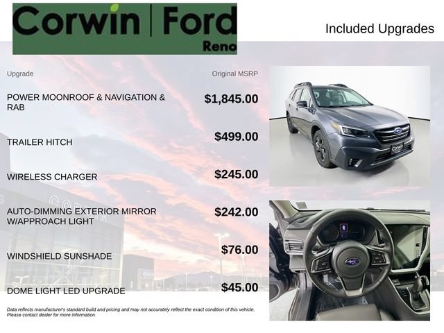 Used 2020 Subaru Outback Onyx Edition XT AWD/4WD image 3