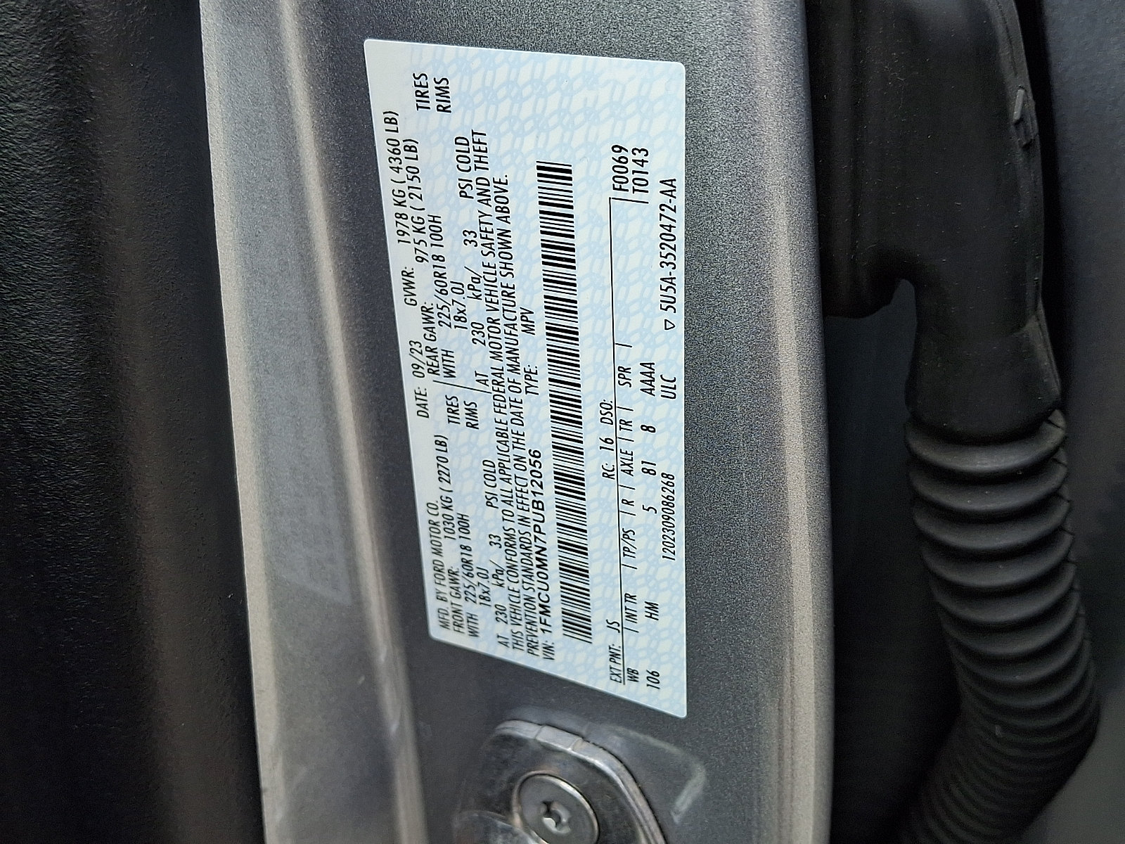 Certified 2023 Ford Escape ST-Line w/ Tech Pack #1 FWD image 29