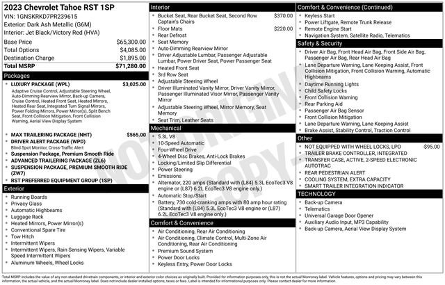 Used 2023 Chevrolet Tahoe RST w/ Luxury Package image 12