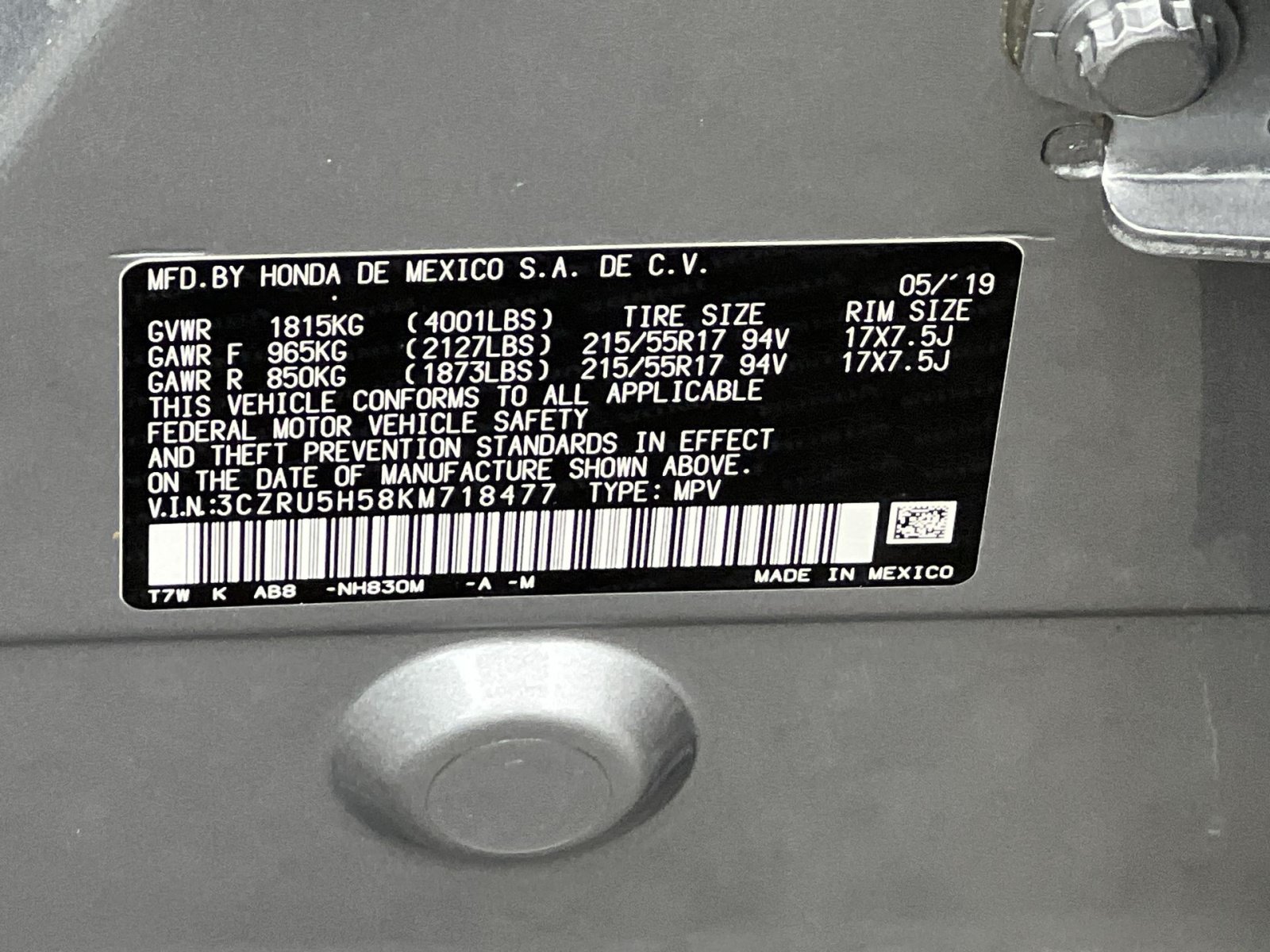 Used 2019 Honda HR-V EX image 30