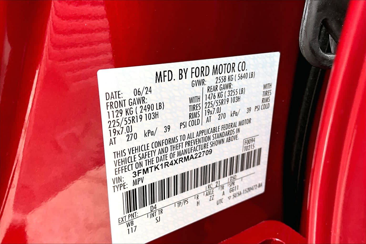 Certified 2024 Ford Mustang Mach-E Select w/ Comfort Package Lite RWD image 33