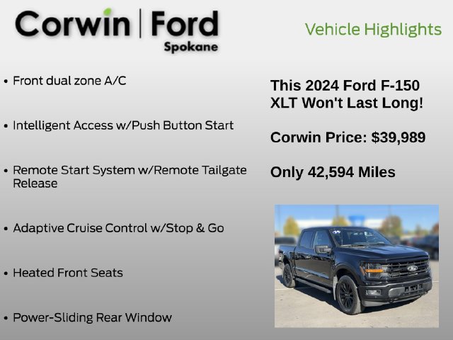 Certified 2024 Ford F150 XLT w/ Equipment Group 302A MID AWD/4WD image 25