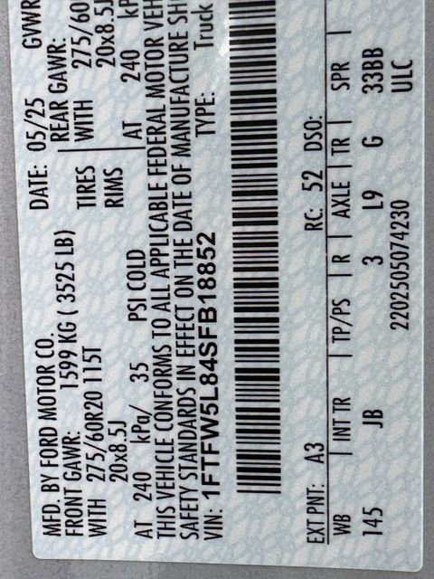 Certified 2025 Ford F150 Lariat w/ Equipment Group 501A Mid image 35