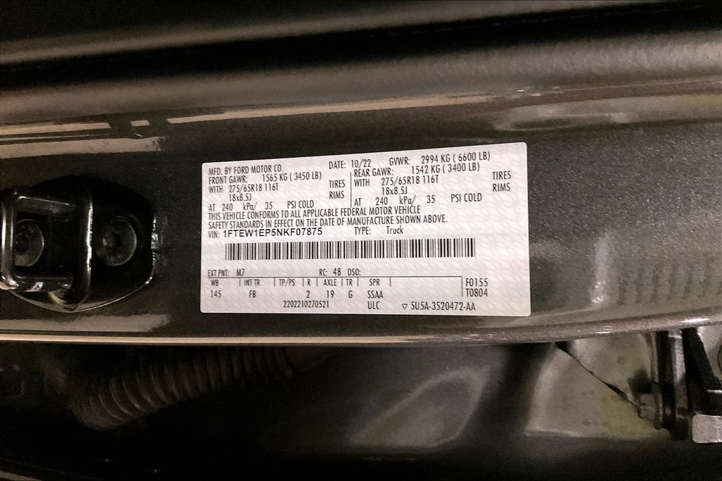 Certified 2022 Ford F150 XLT w/ Equipment Group 302A High AWD/4WD image 29