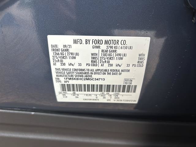 Certified 2021 Ford Explorer Platinum w/ Equipment Group 601A AWD/4WD image 21