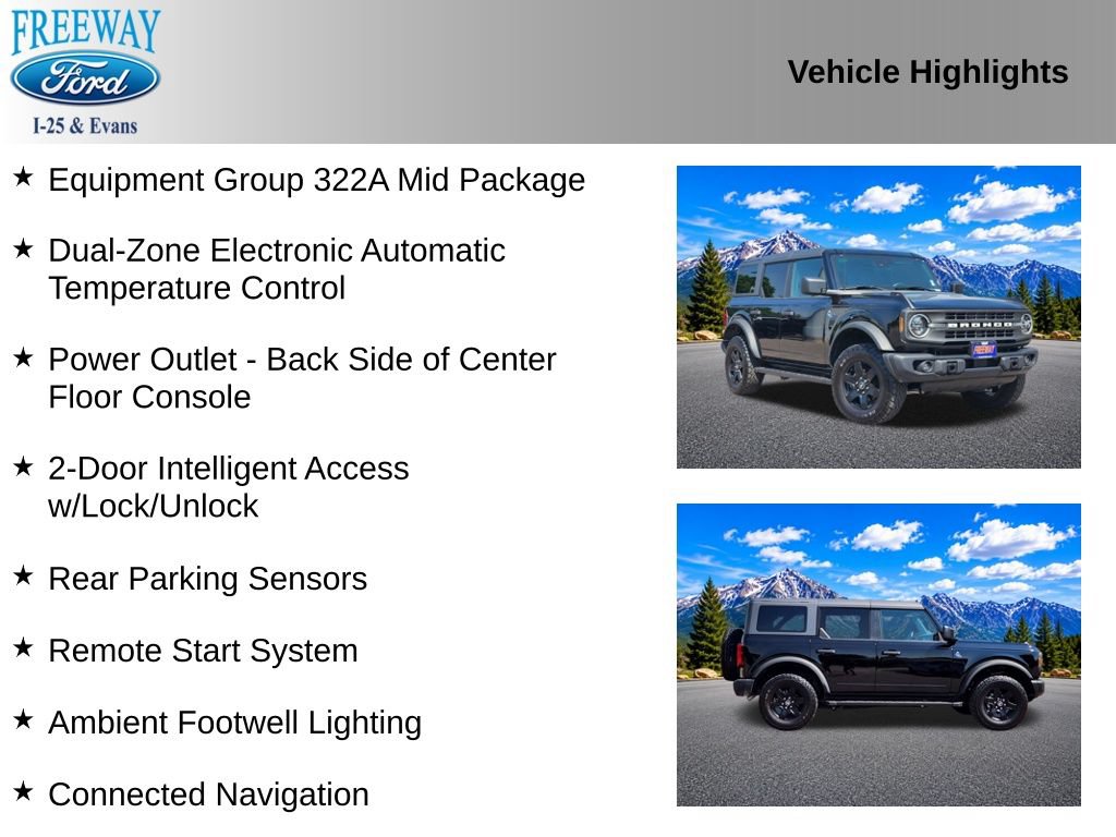 Certified 2024 Ford Bronco Black Diamond AWD/4WD image 4