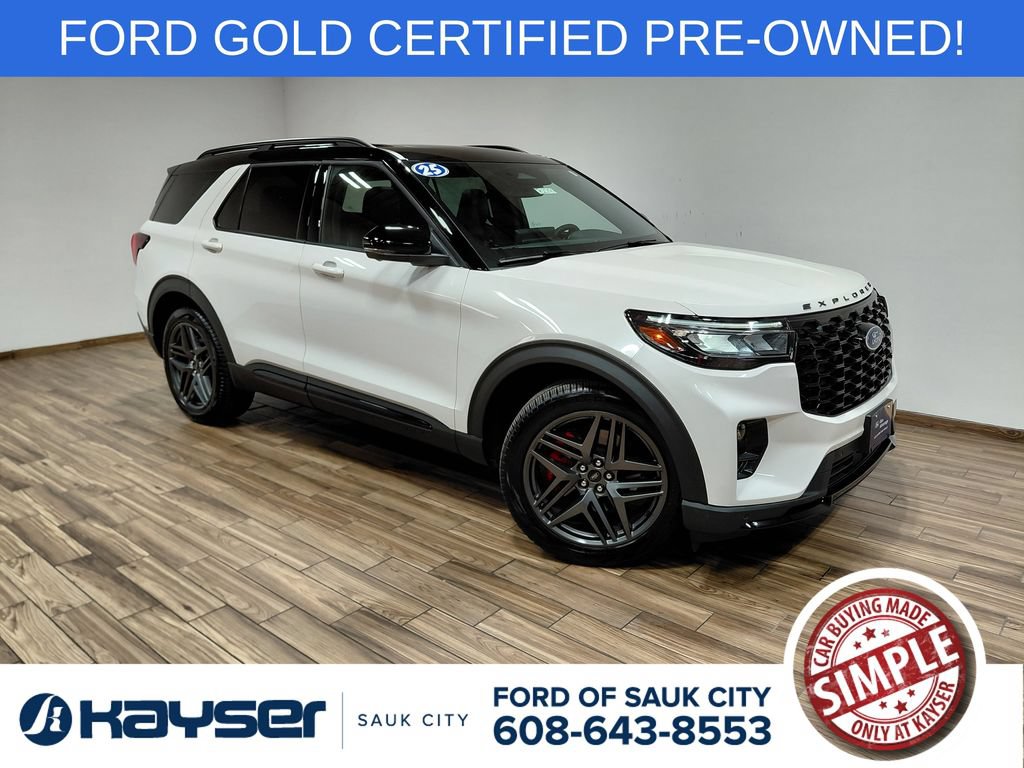 Certified 2025 Ford Explorer ST w/ Sun And Sound Package AWD/4WD 360° Tour