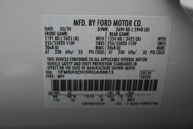 Certified 2024 Ford Explorer XLT w/ Equipment Group 202A AWD/4WD image 36
