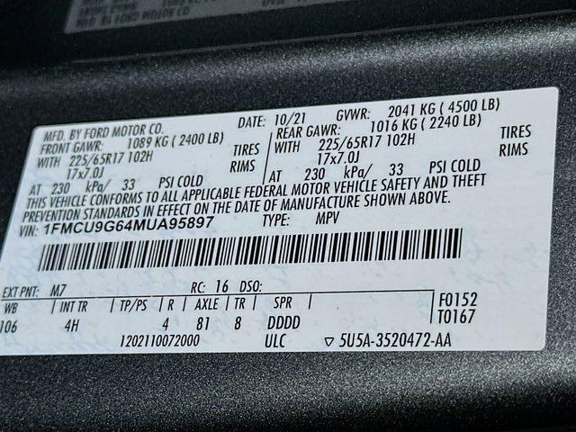 Certified 2021 Ford Escape SE w/ Cold Weather Package image 25