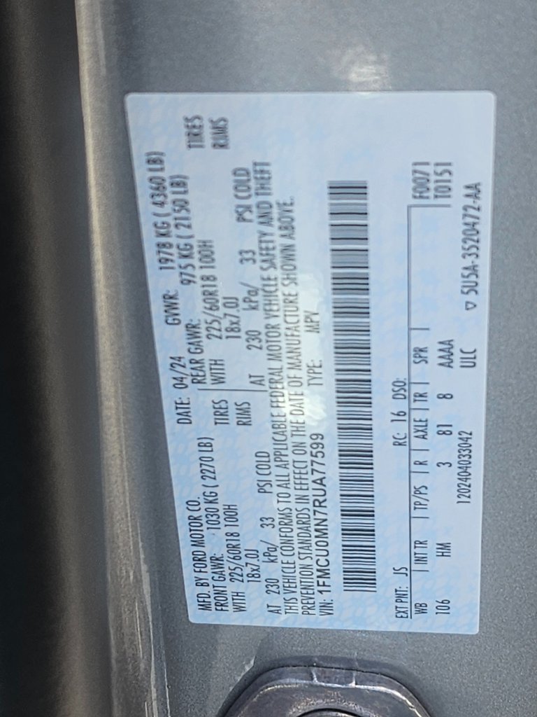 Certified 2024 Ford Escape ST-Line FWD image 36