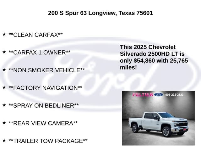 Used 2025 Chevrolet Silverado 2500 LT w/ Texas Edition AWD/4WD image 5