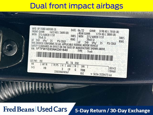Certified 2022 Ford F150 Lariat AWD/4WD image 40