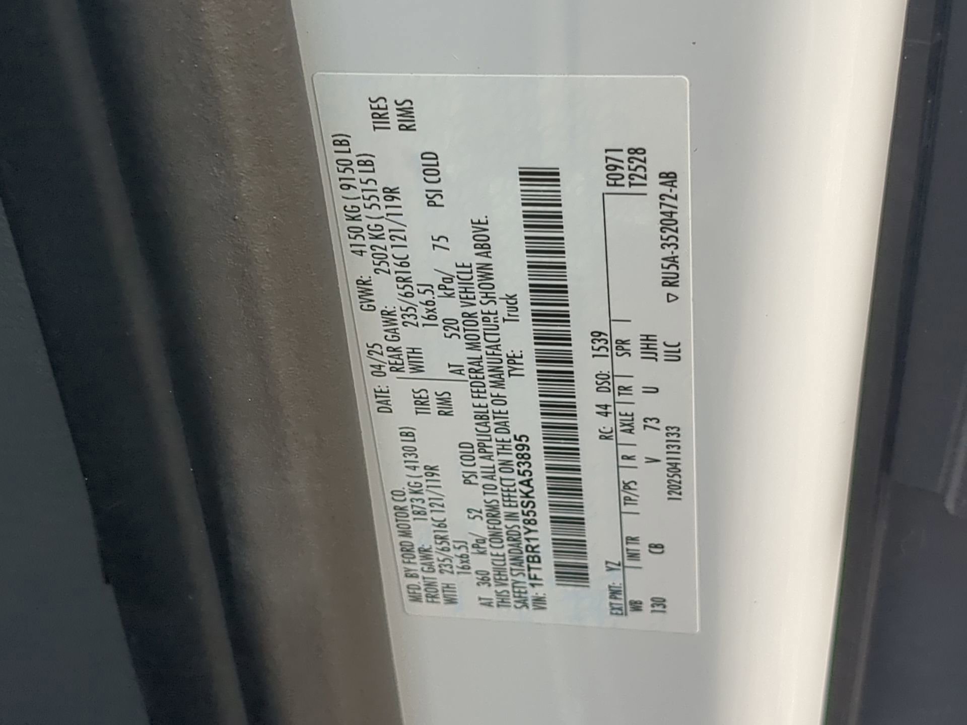 Certified 2025 Ford Transit 250 Low Roof w/ Exterior Upgrade Package RWD image 69
