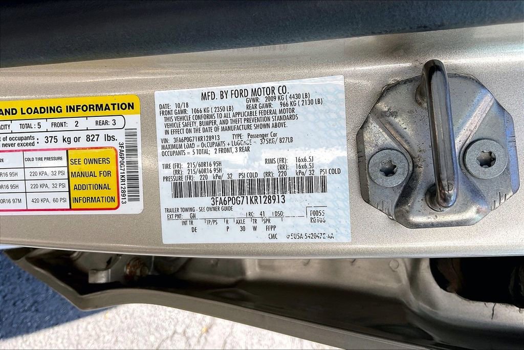 Certified 2019 Ford Fusion S FWD image 30