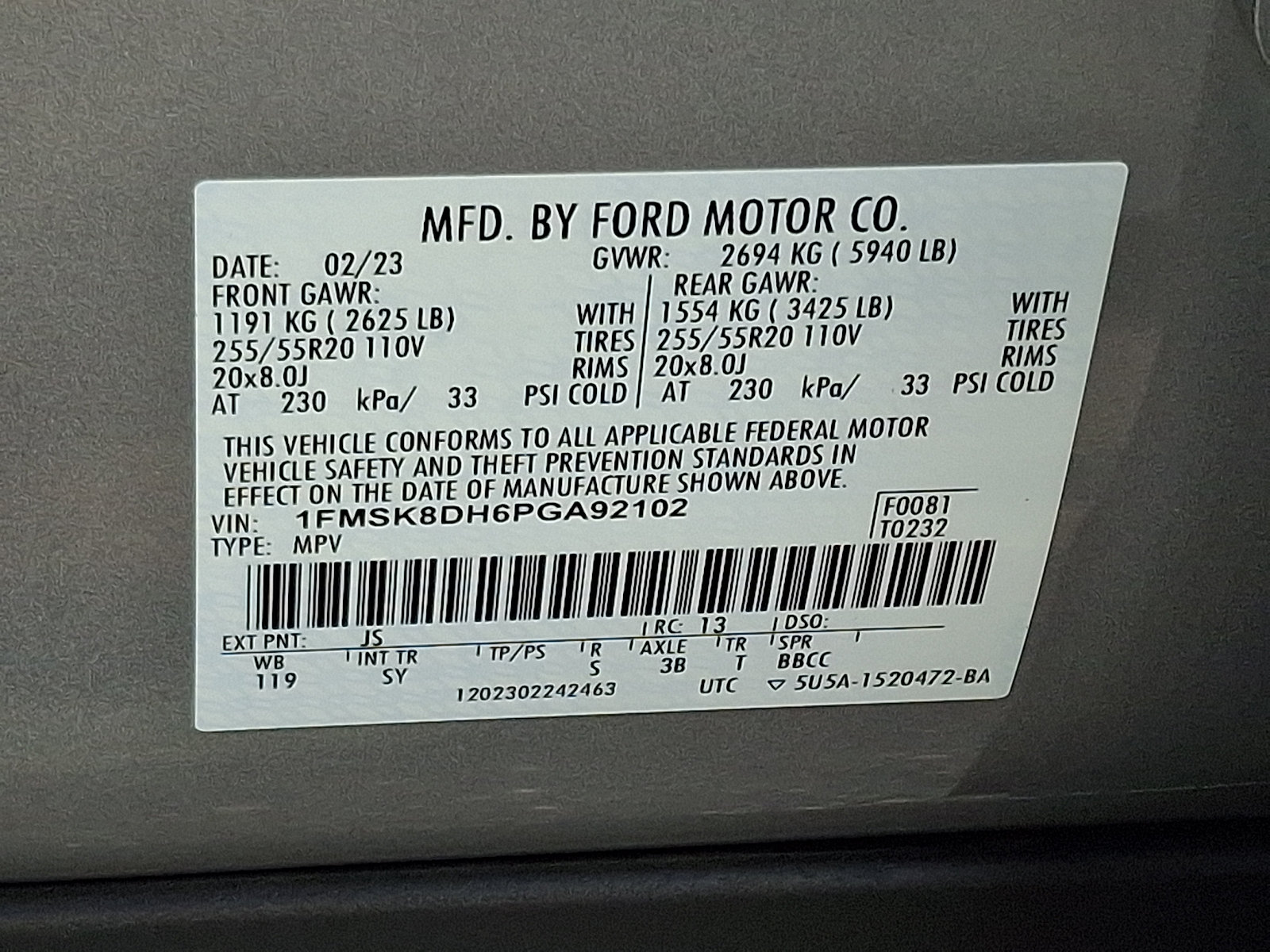 Certified 2023 Ford Explorer XLT w/ Equipment Group 202A AWD/4WD image 27