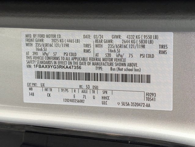 Certified 2024 Ford Transit 350 XLT AWD/4WD image 23