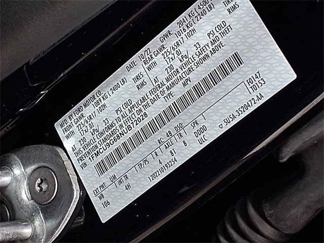 Certified 2022 Ford Escape SE w/ Convenience Package image 31