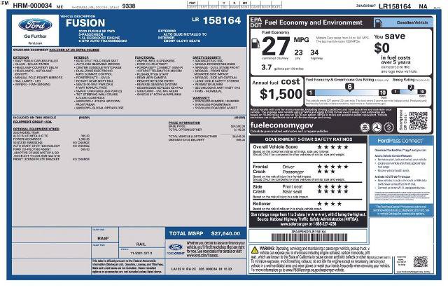 Certified 2020 Ford Fusion SE FWD image 19