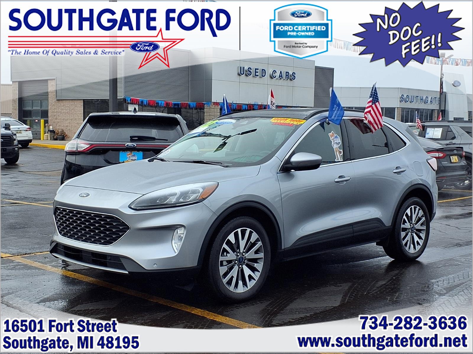 Certified 2022 Ford Escape Titanium w/ Class II Trailer Tow Package
