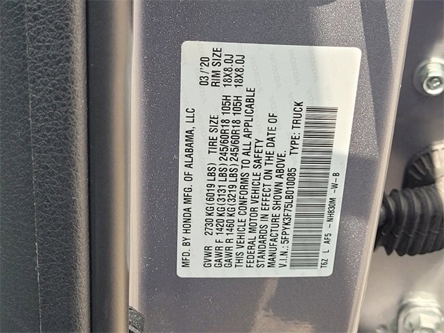 Used 2020 Honda Ridgeline RTL-E image 11