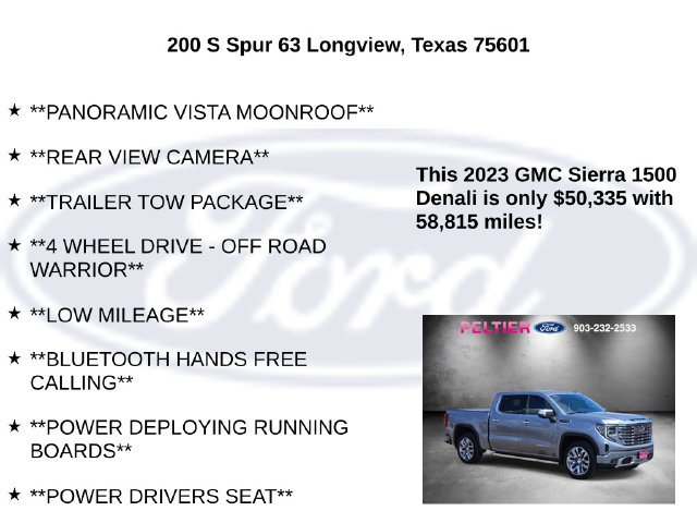 Used 2023 GMC Sierra 1500 Denali w/ Denali Reserve Package AWD/4WD image 10