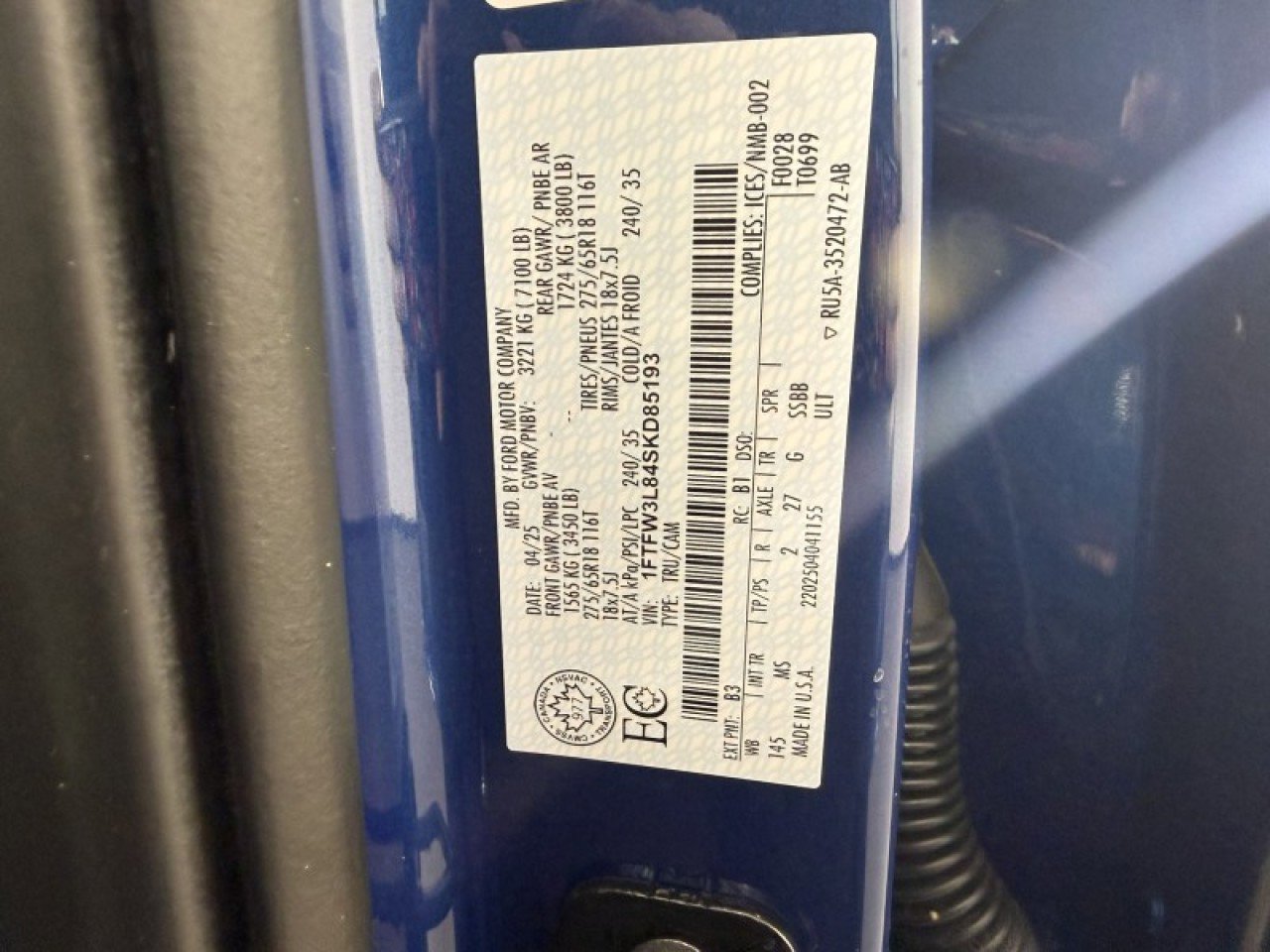 Certified 2025 Ford F150 XLT w/ Equipment Group 301A Standard AWD/4WD image 19