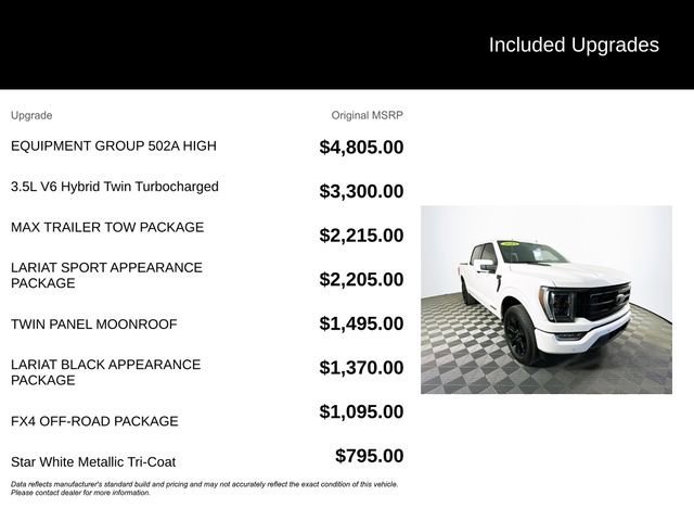 Certified 2023 Ford F150 Lariat w/ Equipment Group 502A High image 13