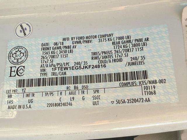 Certified 2018 Ford F150 XLT w/ FX4 Off-Road Package image 24