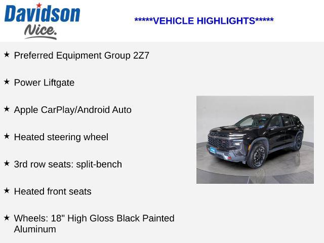 Used 2024 Chevrolet Traverse Z71 w/ LPO, Floor Liner Package AWD/4WD image 4