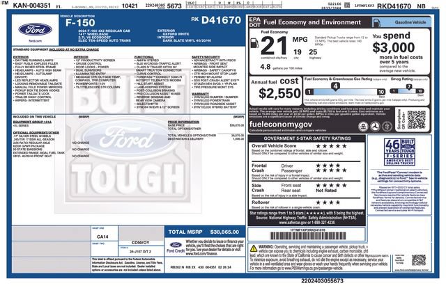 Certified 2024 Ford F150 XL RWD image 6