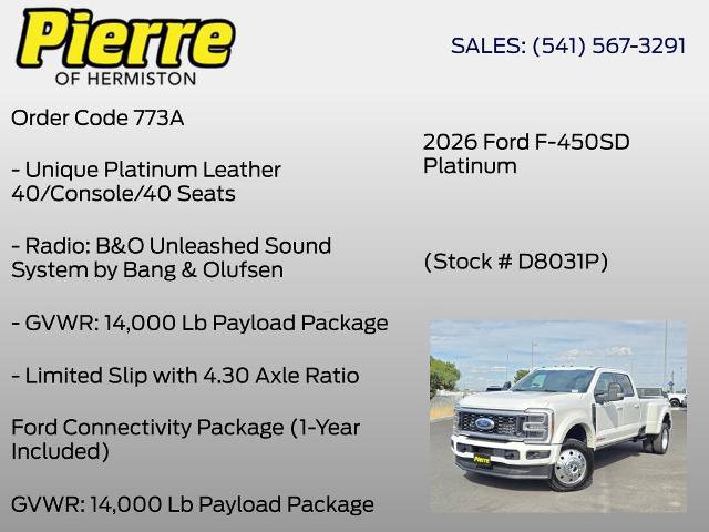 Certified 2026 Ford F450 Platinum w/ FX4 Off-Road Package AWD/4WD image 12