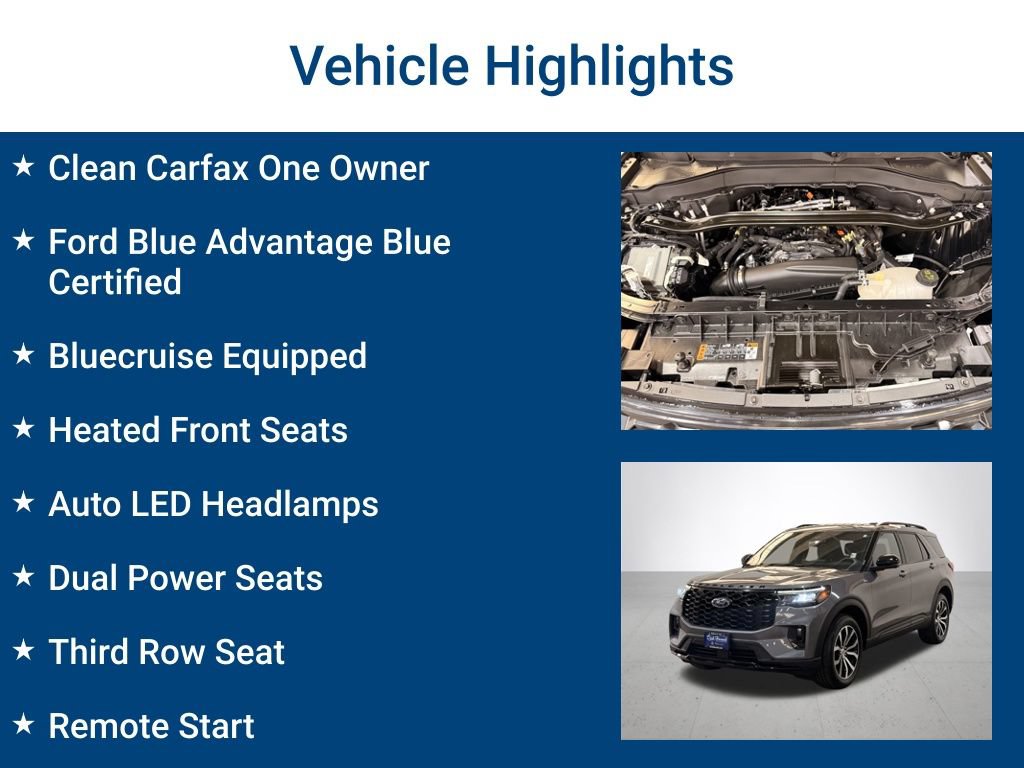 Certified 2025 Ford Explorer ST-Line AWD/4WD image 3