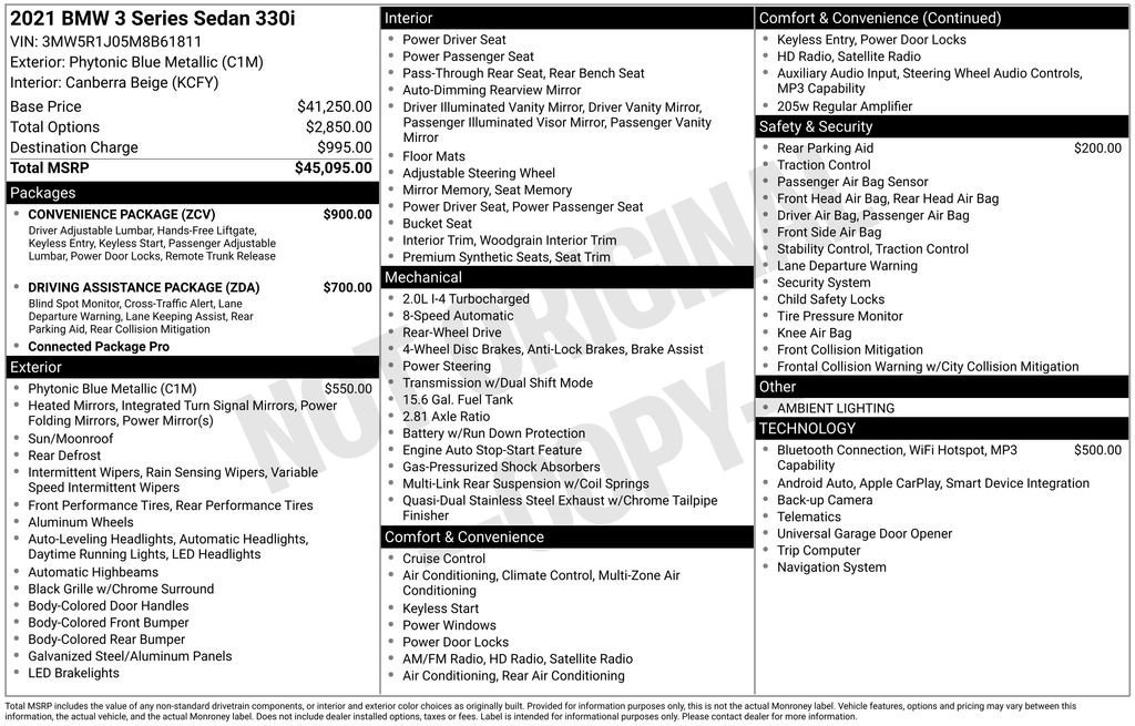 Used 2021 BMW 330i Sedan w/ Convenience Package RWD image 10