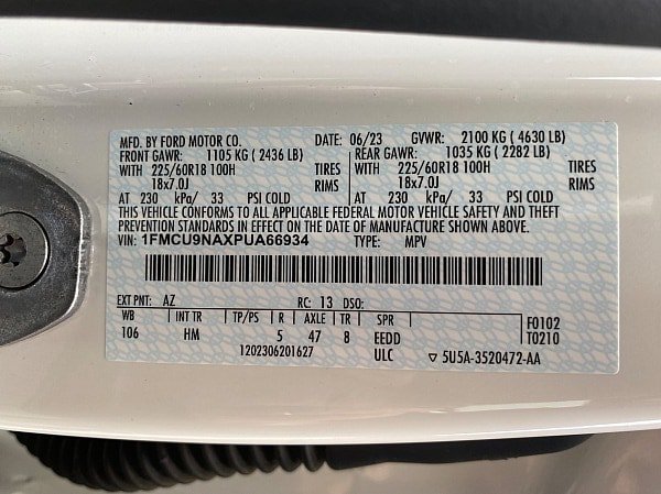 Certified 2023 Ford Escape ST-Line Select w/ Tech Pack #1 AWD/4WD image 63