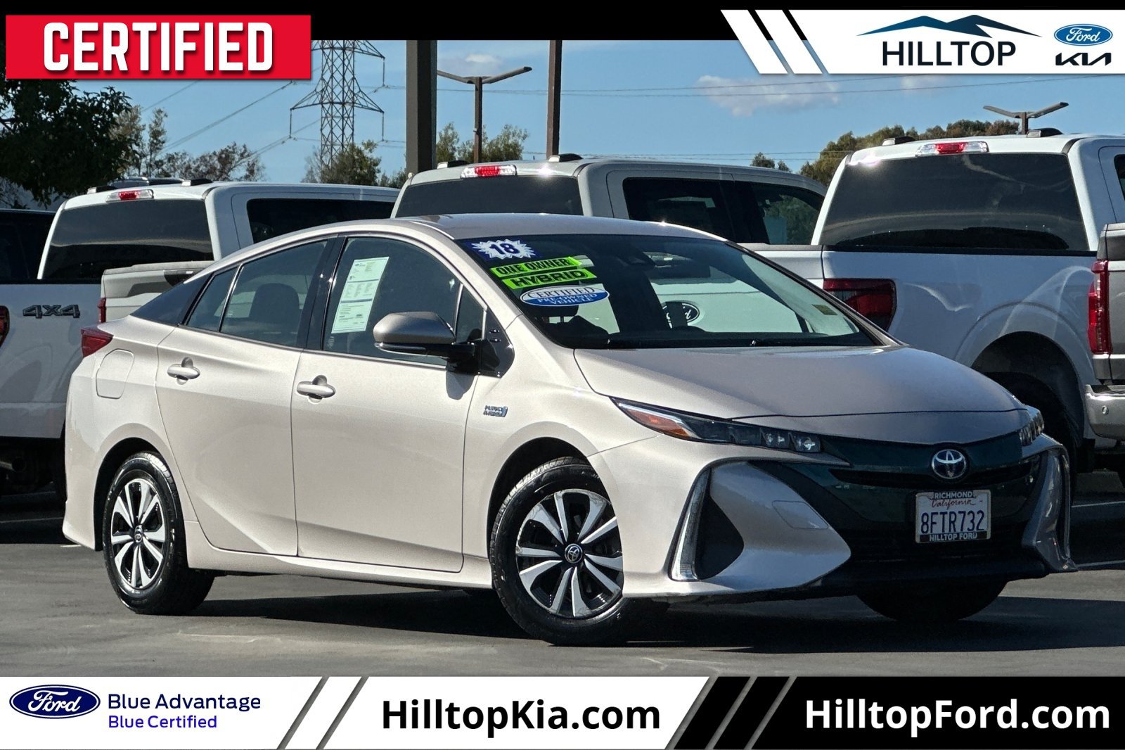 Used 2018 Toyota Prius Prime Plus FWD image 1
