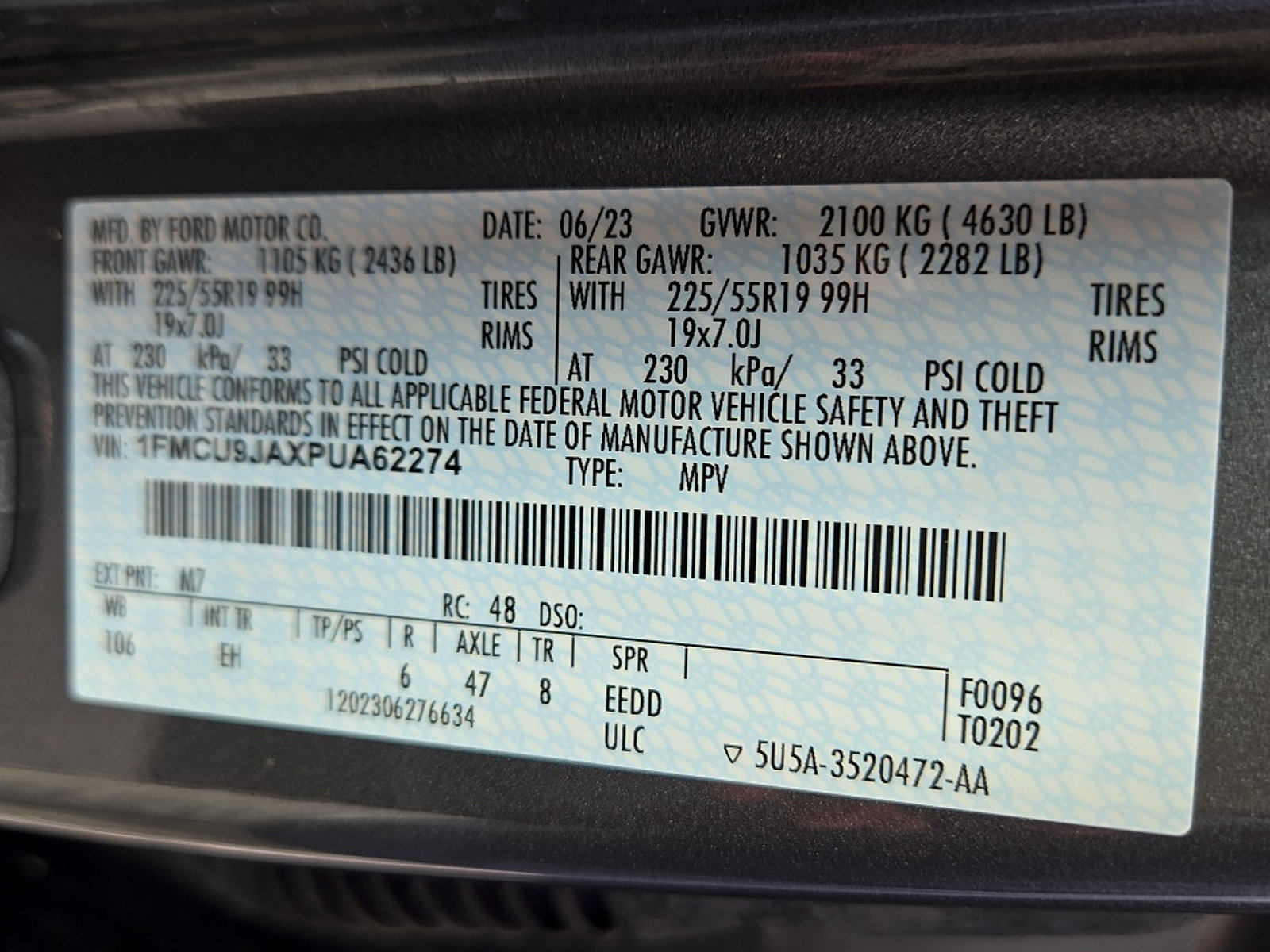 Certified 2023 Ford Escape Platinum AWD/4WD image 25