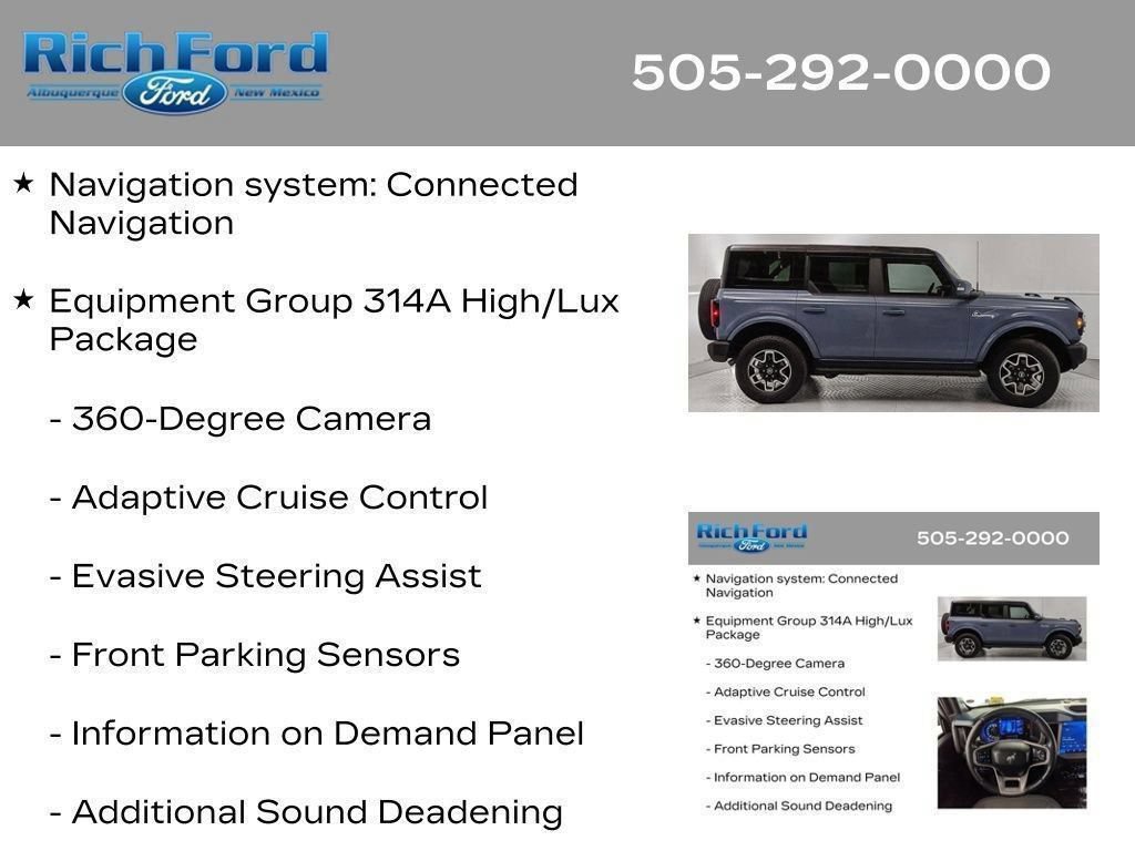 Certified 2024 Ford Bronco Outer Banks AWD/4WD image 46