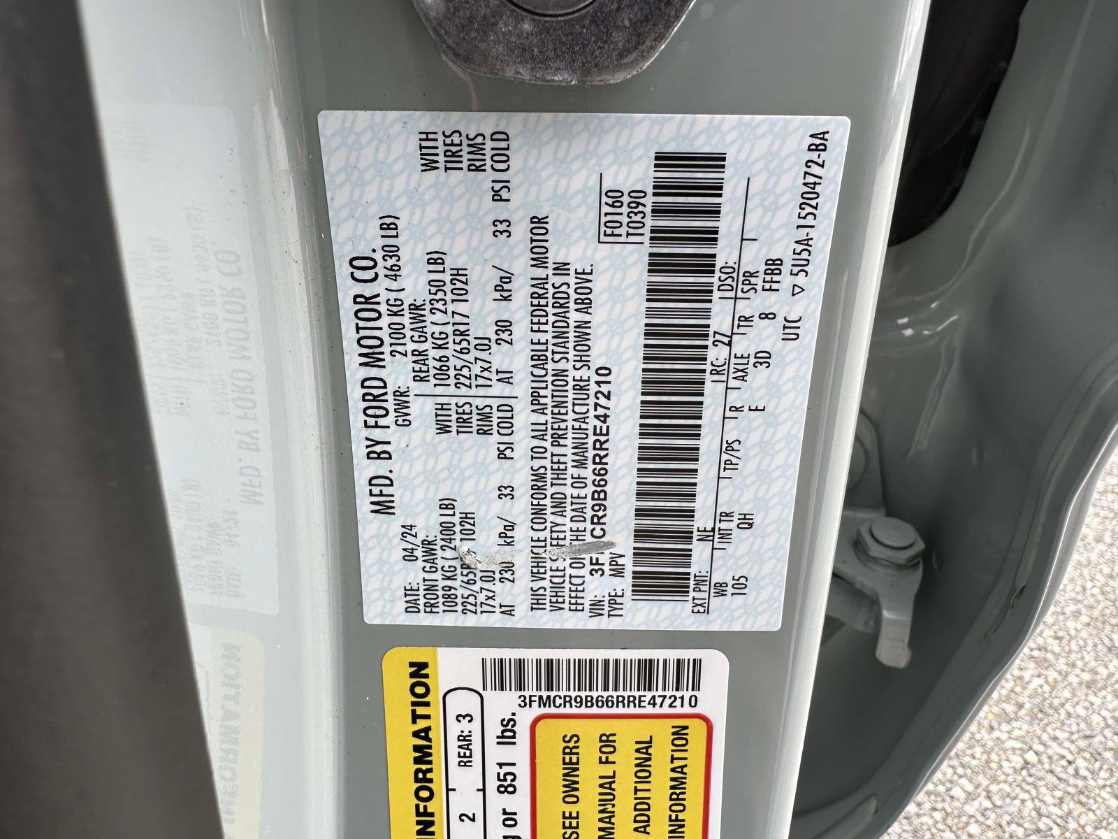 Certified 2024 Ford Bronco Sport Big Bend AWD/4WD image 33