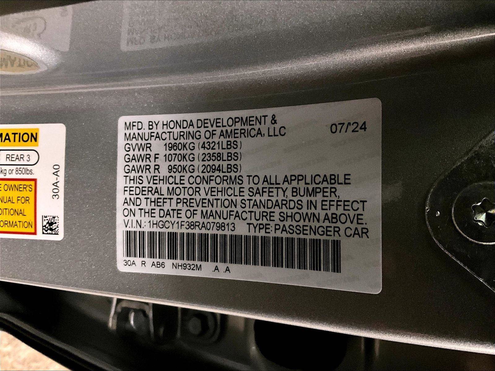 Used 2024 Honda Accord EX image 32
