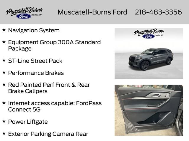 Certified 2025 Ford Explorer ST-Line w/ ST-Line Street Pack image 7