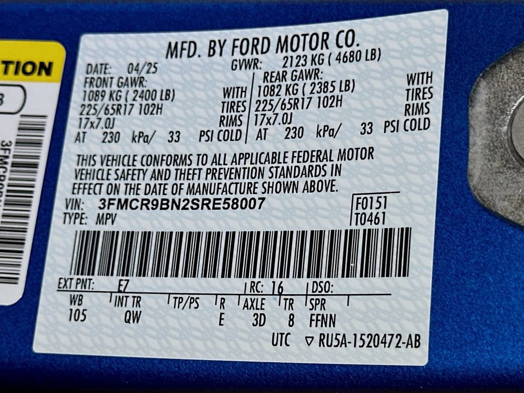 Certified 2025 Ford Bronco Sport Big Bend w/ Convenience Package image 21