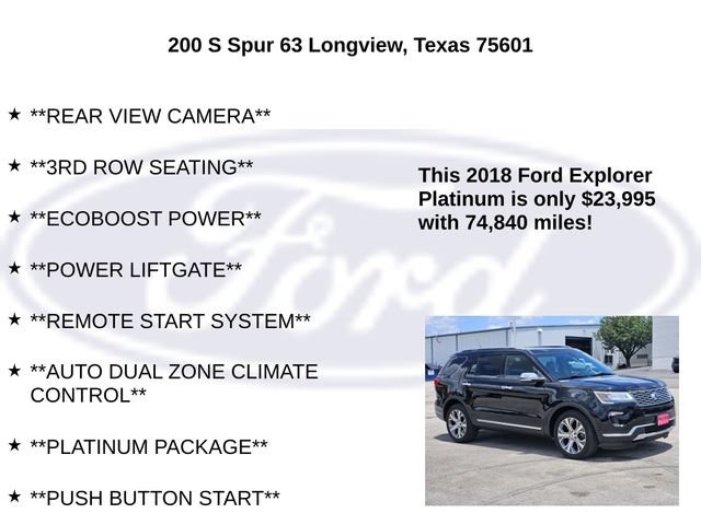 Certified 2018 Ford Explorer Platinum AWD/4WD image 10