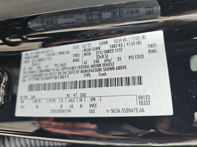 Certified 2023 Ford F150 Limited AWD/4WD image 34