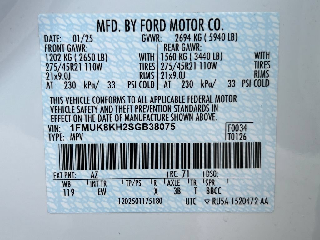 Certified 2025 Ford Explorer ST-Line w/ ST-Line Street Pack AWD/4WD image 36