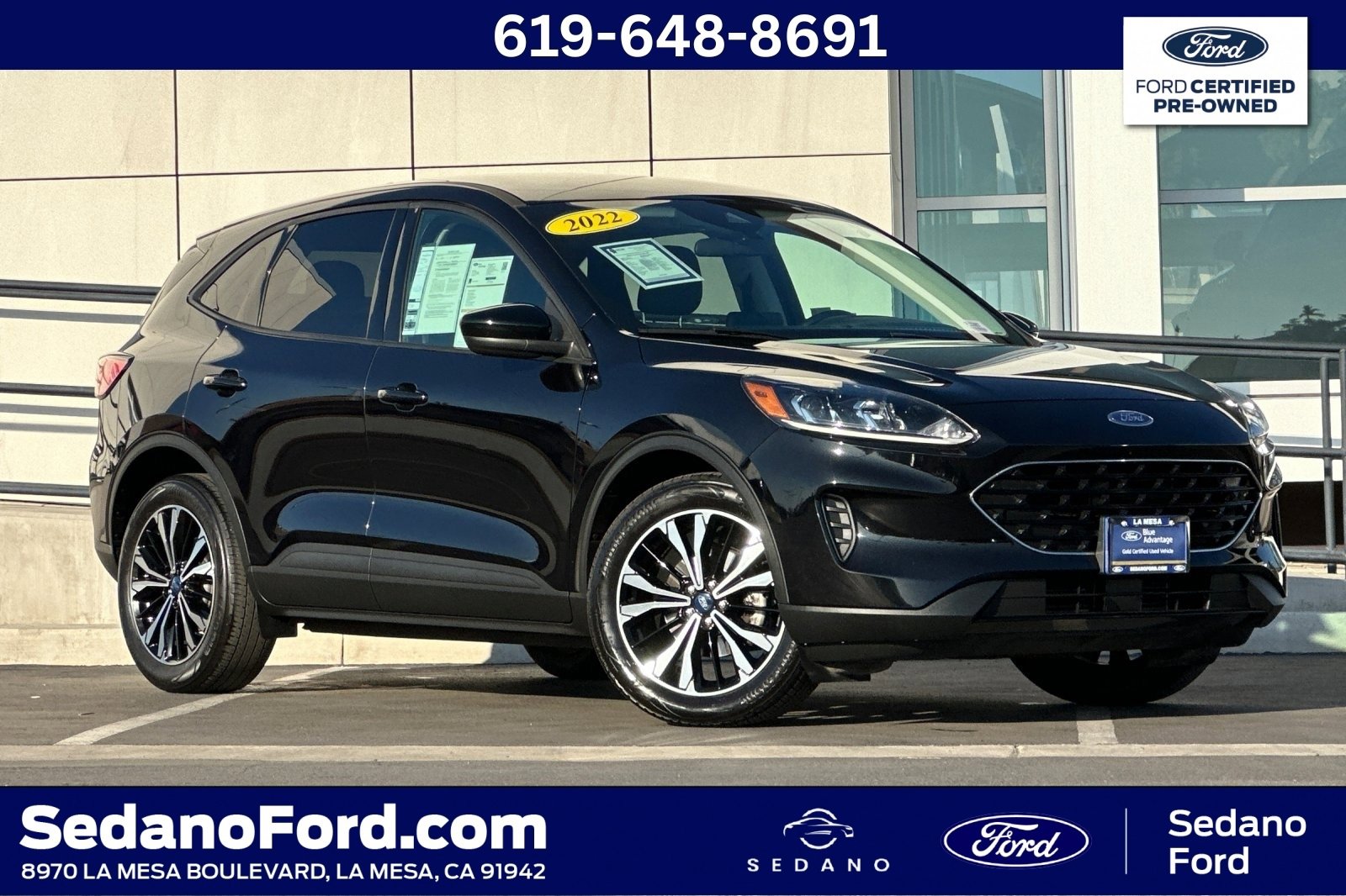 Certified 2022 Ford Escape SE w/ SE Sport Appearance Package