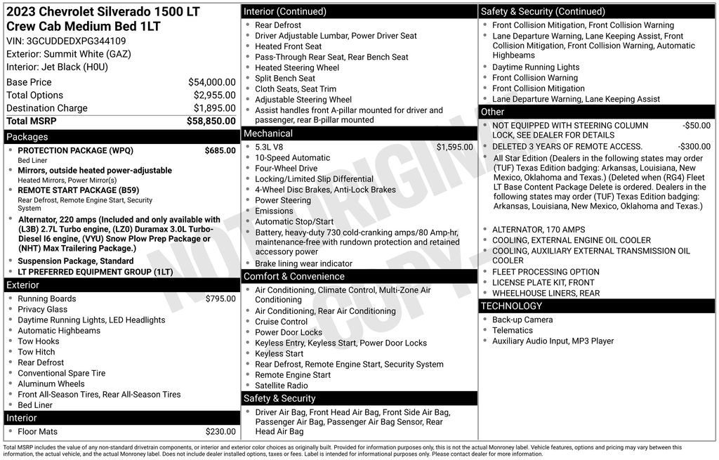 Used 2023 Chevrolet Silverado 1500 LT w/ Protection Package image 3