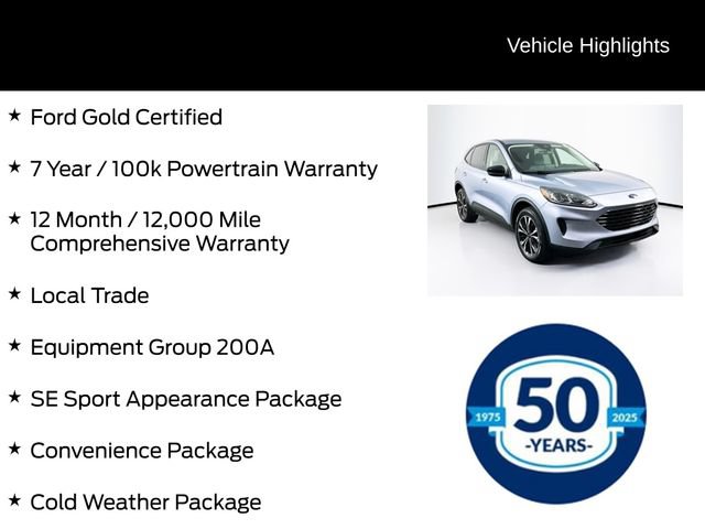 Certified 2022 Ford Escape SE w/ SE Sport Appearance Package AWD/4WD image 6