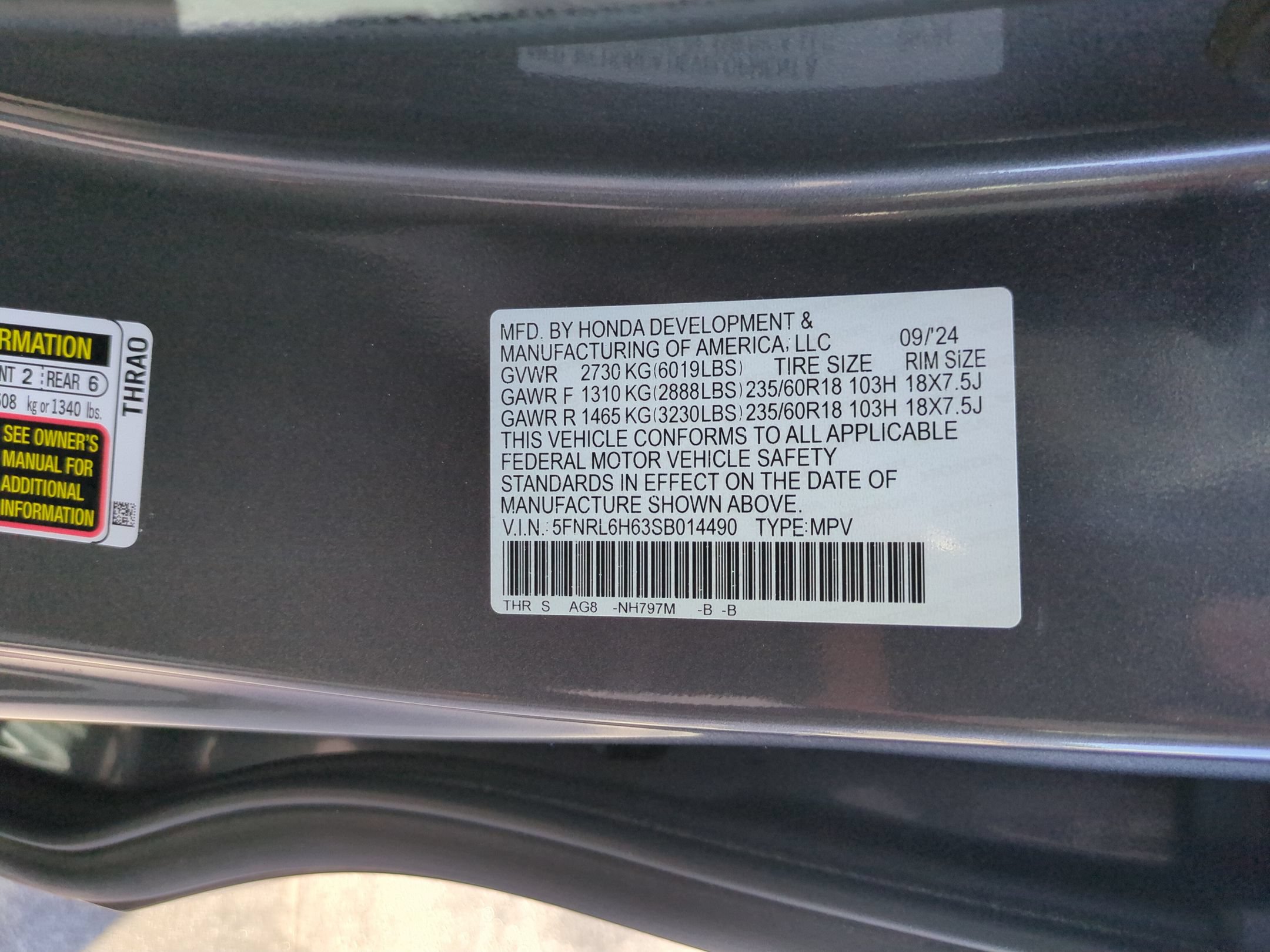 Used 2025 Honda Odyssey EX-L image 36